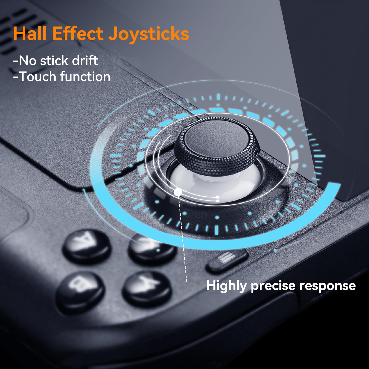 GuliKit Joystick for Steam Deck(Type A&B), No Drift Hall Effect(2 Pack-Left/Right)