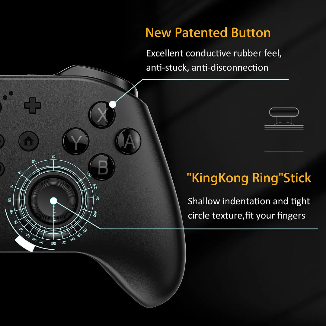 KingKong2  for Switch: No Joystick Drift, Wireless Controller