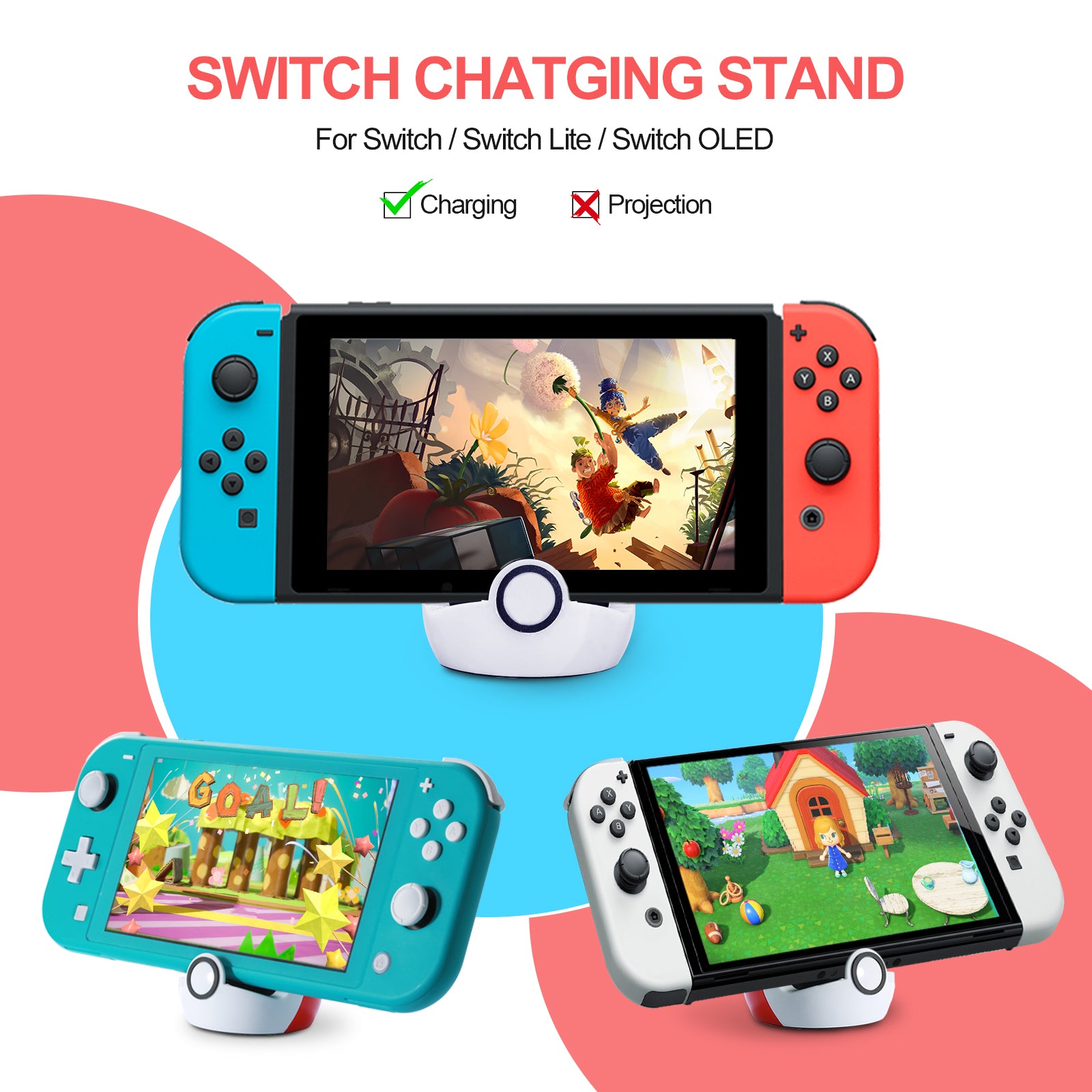 Antank Tiny Charging Stand Compatible with Nintendo Switch